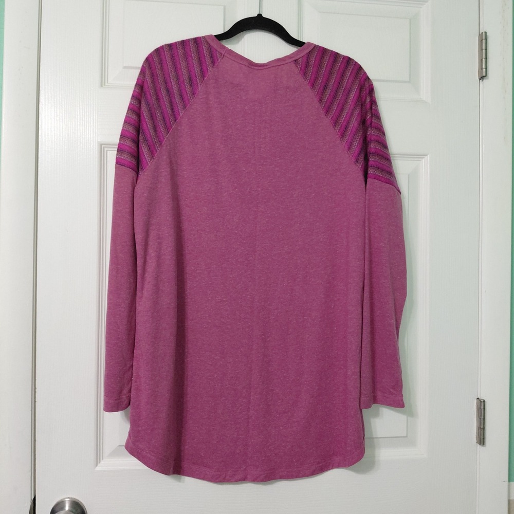 Disney Boutique Mickey Mouse Hipster Graphic Raglan Top Pink XXL - Picture 2 of 10